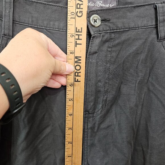 Eddie Bauer Mens Pants Travex Hiking Outdoor Performance 35x32 Grey Charcoal - Picture 11 of 12